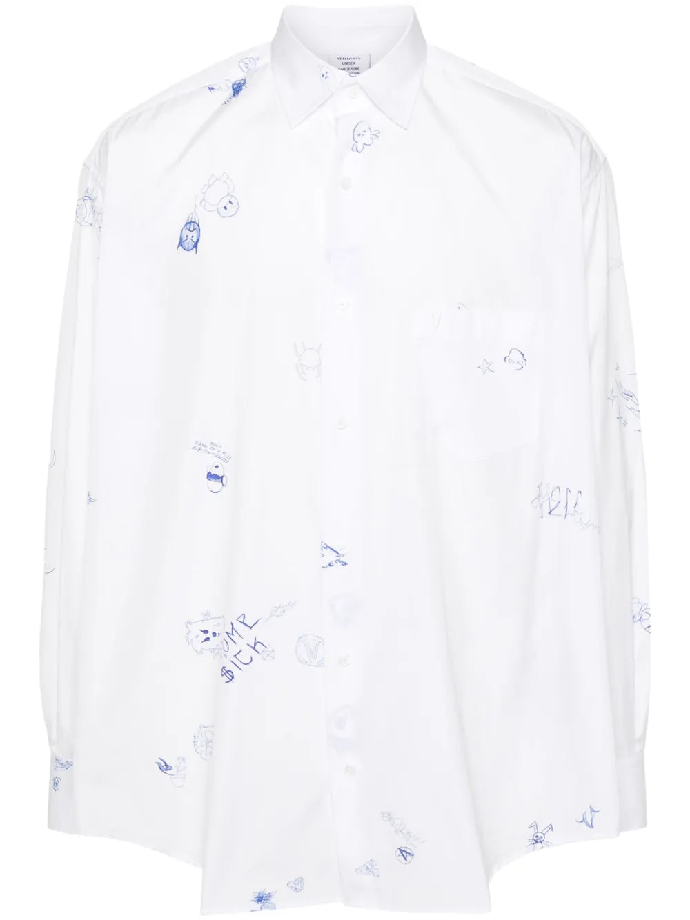 Graphic-Print Cotton Shirt