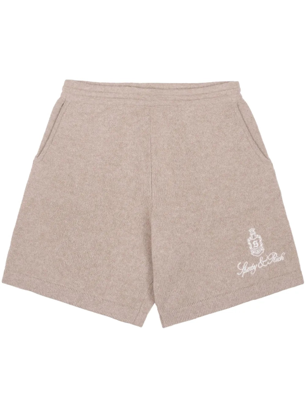 Vendome Logo-Embroidered Cashmere Shorts