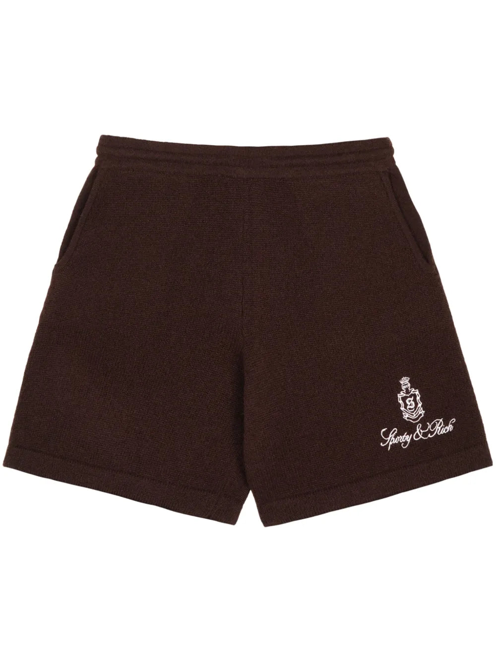 Vendome Logo-Embroidered Cashmere Shorts