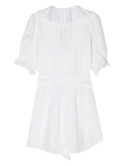 Ruffled Flared Minidress