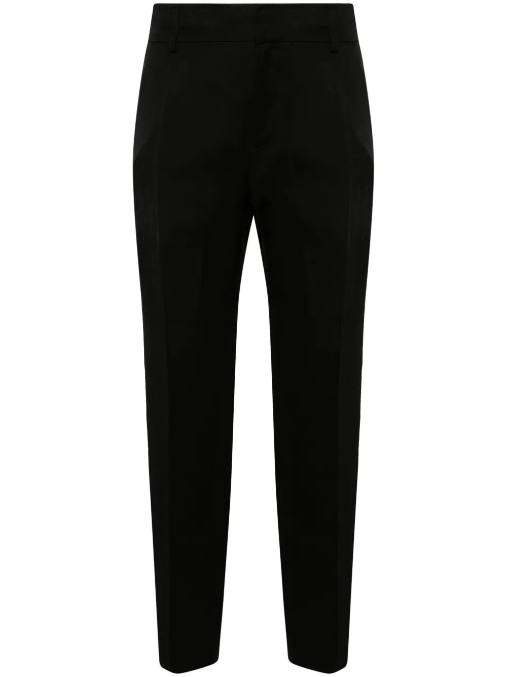 Straight-Leg Linen-Blend Trousers
