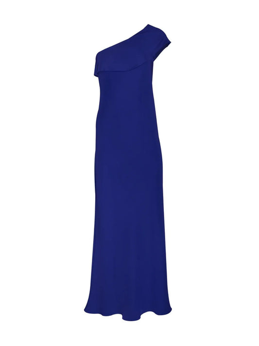 Draped Petal Cotton Gown