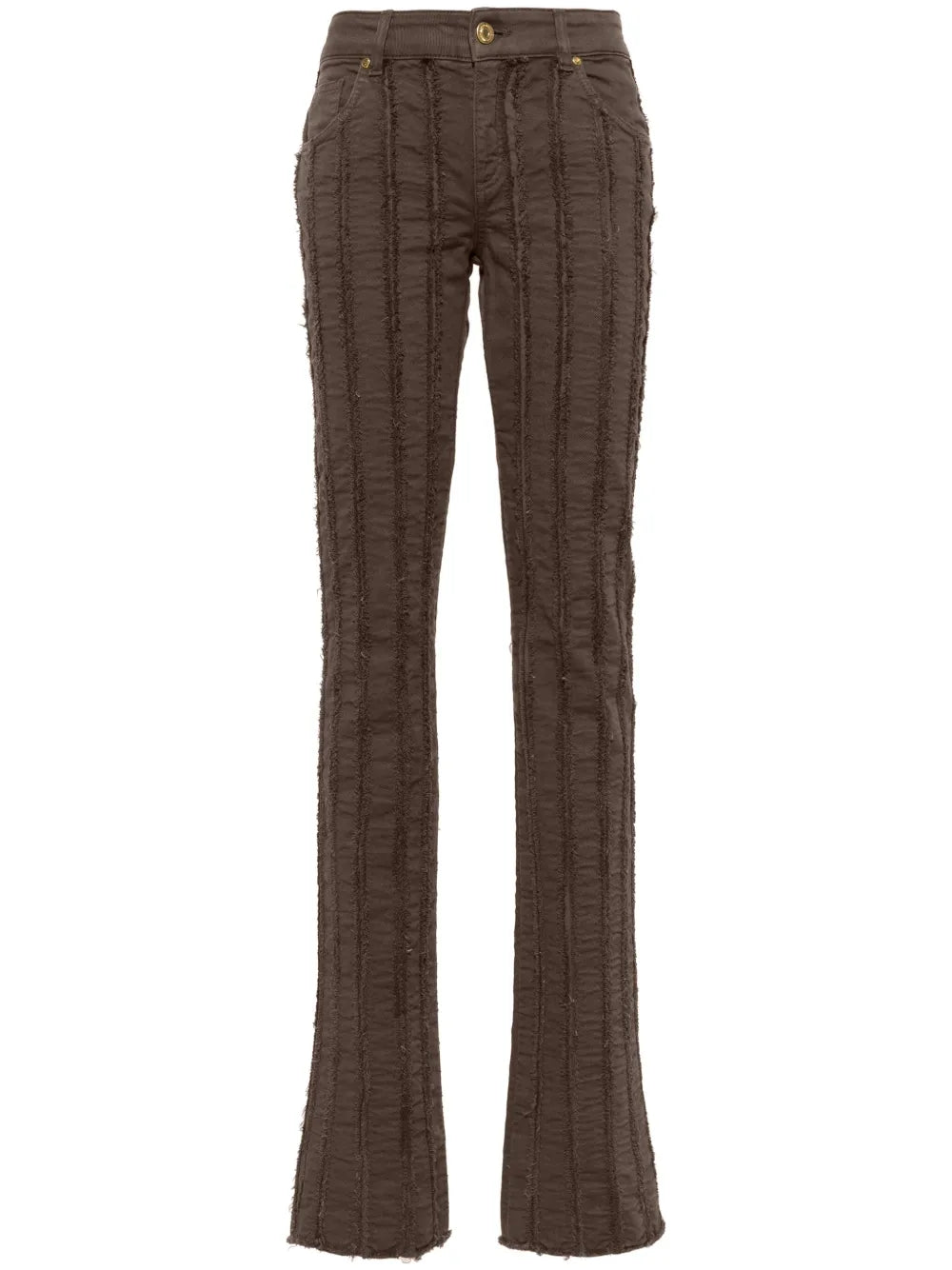 Striped Straight-Leg Trousers