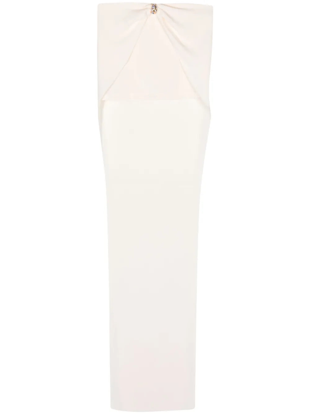 High-Waist Gathered Maxi Skirt