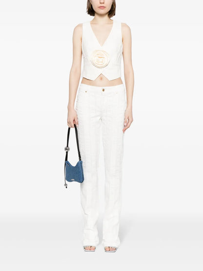 Mid-Rise Straight-Leg Jeans