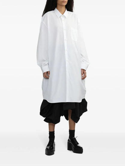 Asymmetric High-Rise Midi Skirt