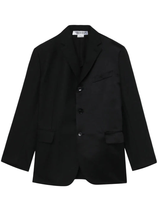 Notched-Lapels Single-Breasted Blazer