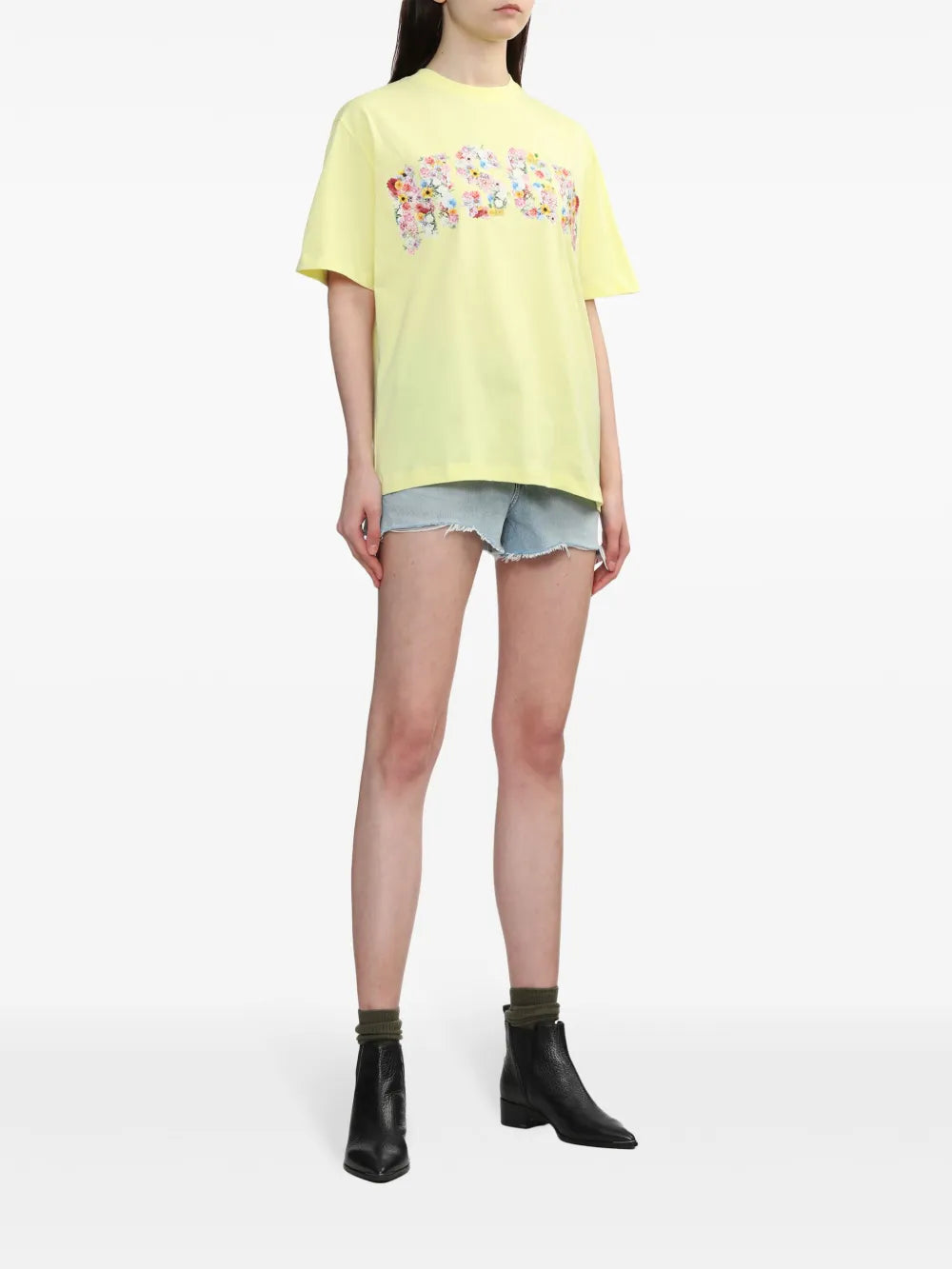 Parker Raw-Cut Denim Shorts