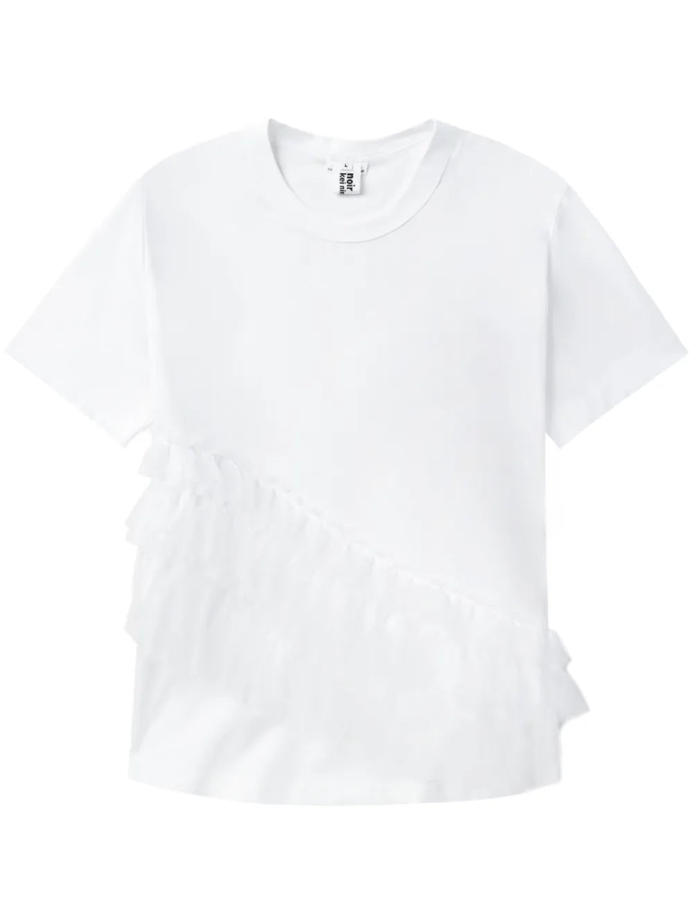 Ruffled Cotton T-Shirt