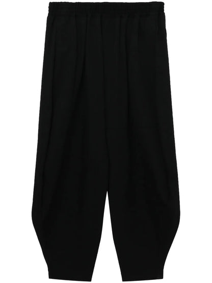 Drop-Crotch Wool Trousers