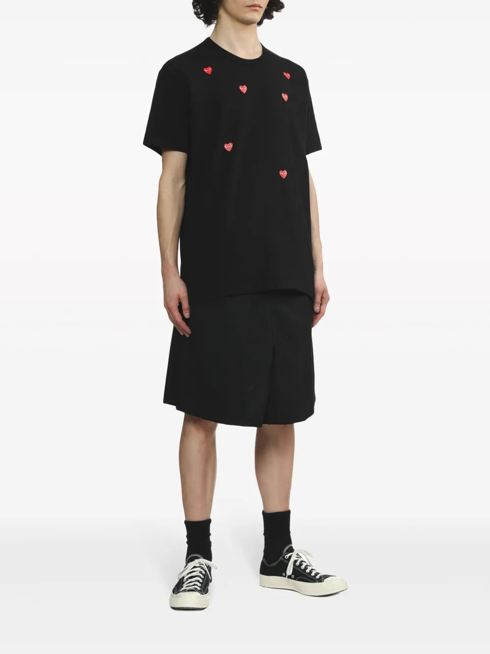 Scattered Hearts Cotton T-Shirt