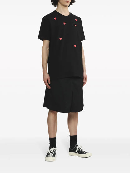 Scattered Hearts Cotton T-Shirt