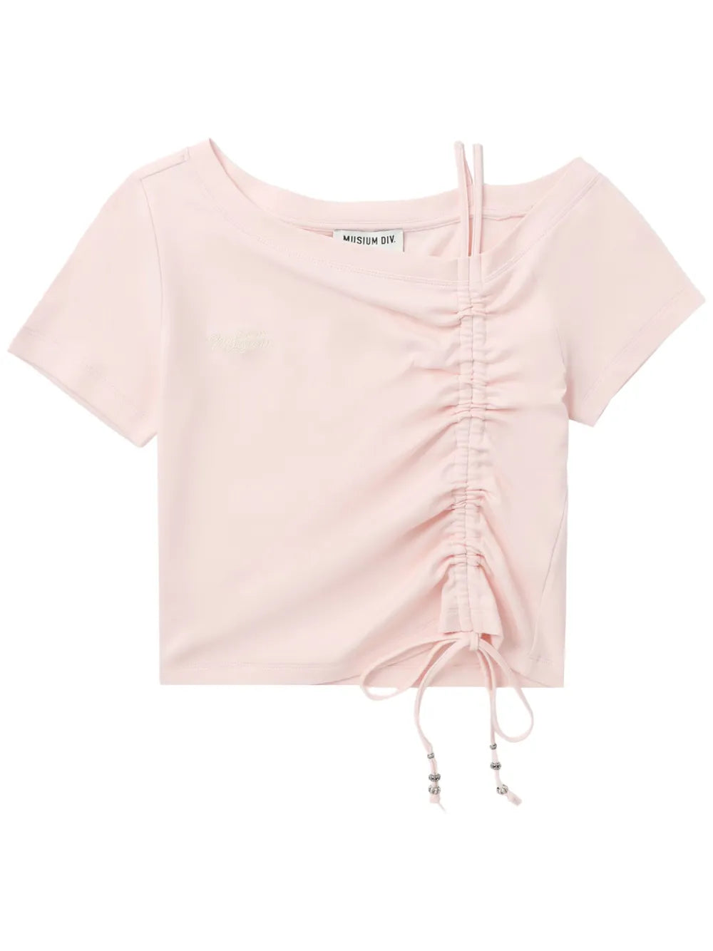 Draped Cotton T-Shirt