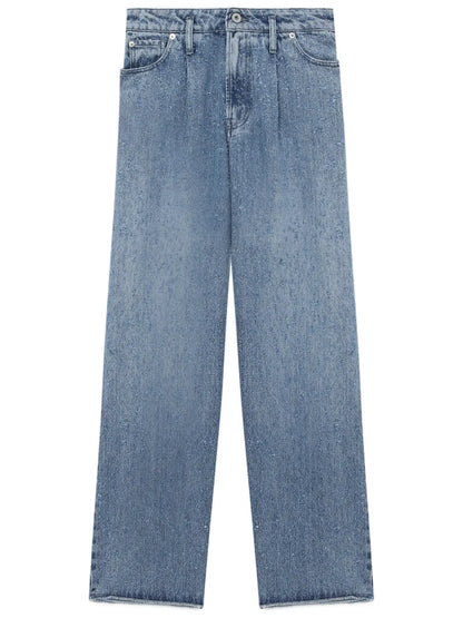 Mid-Rise Straight-Leg Jeans
