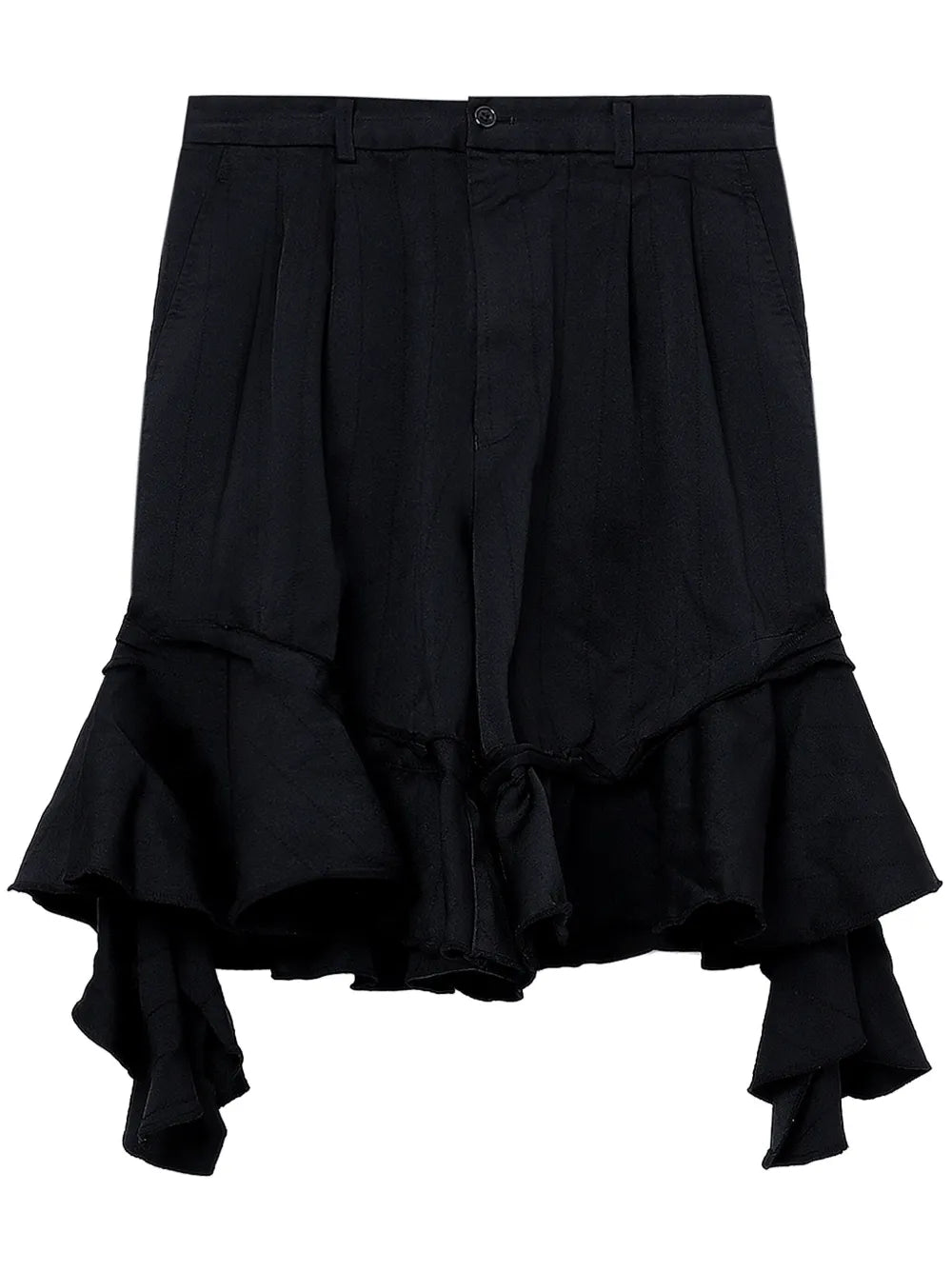 Pleated Ruffled Shorts