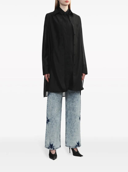 Layered Longline Cotton Shirt