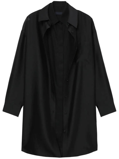 Layered Longline Cotton Shirt