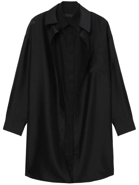 Layered Longline Cotton Shirt
