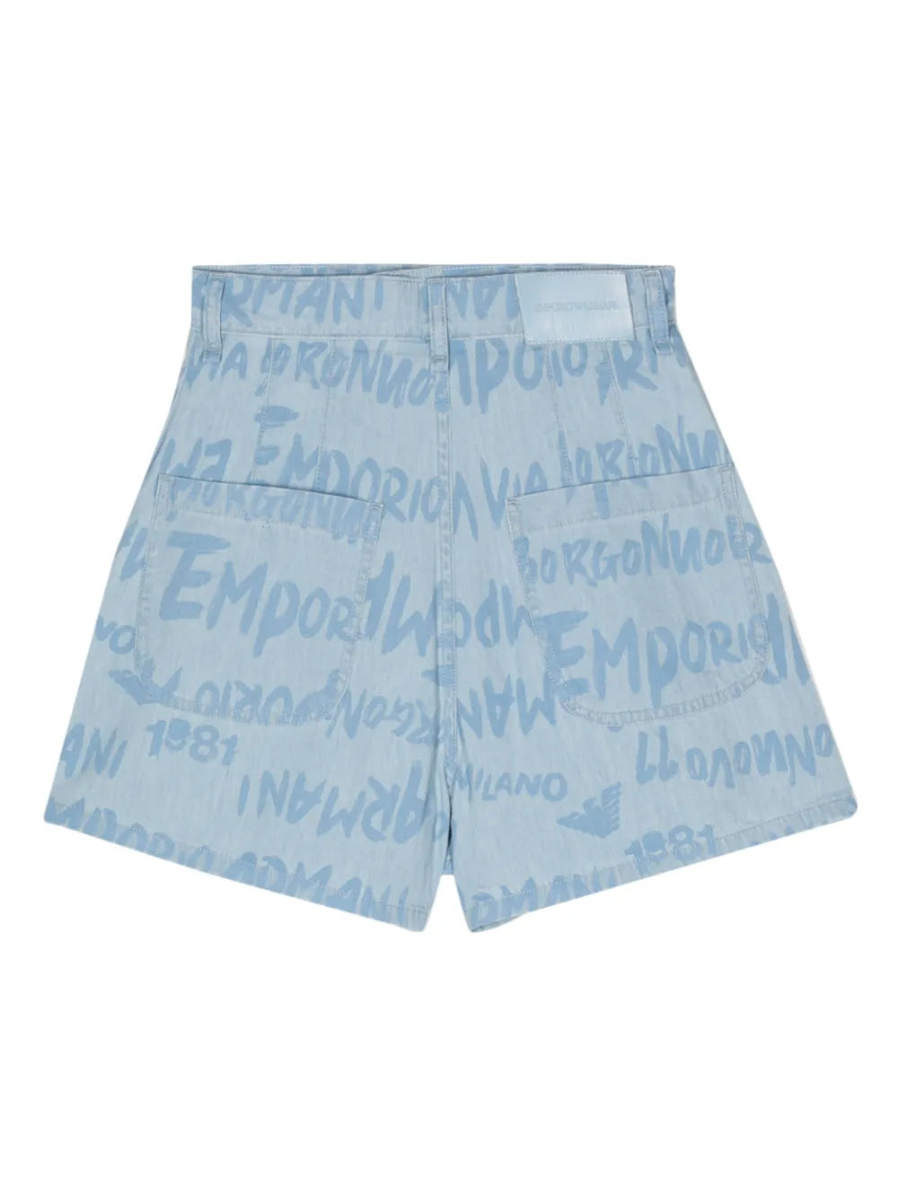 Logo-Print Chambray Shorts