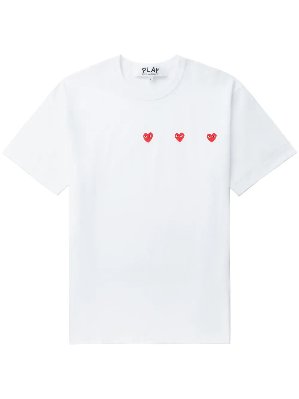 Triple Hearts Cotton T-Shirt