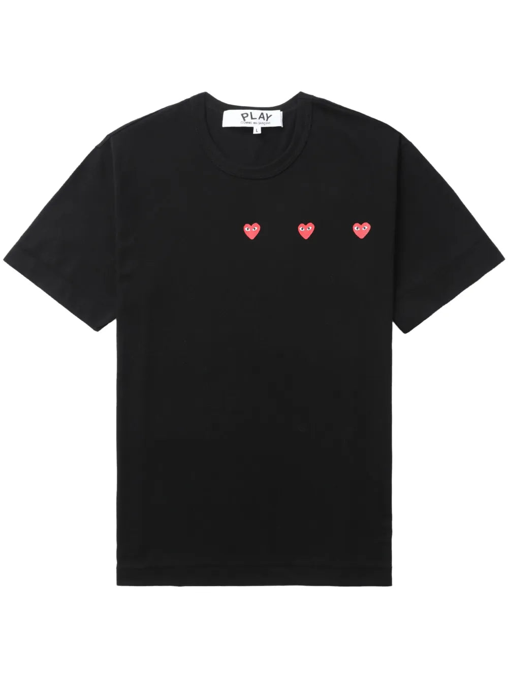 Triple Hearts Cotton T-Shirt
