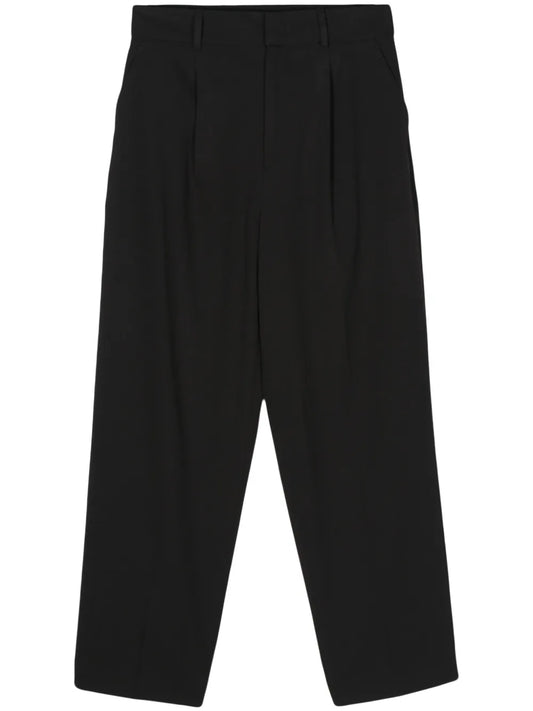 Crepe Cropped Trousers