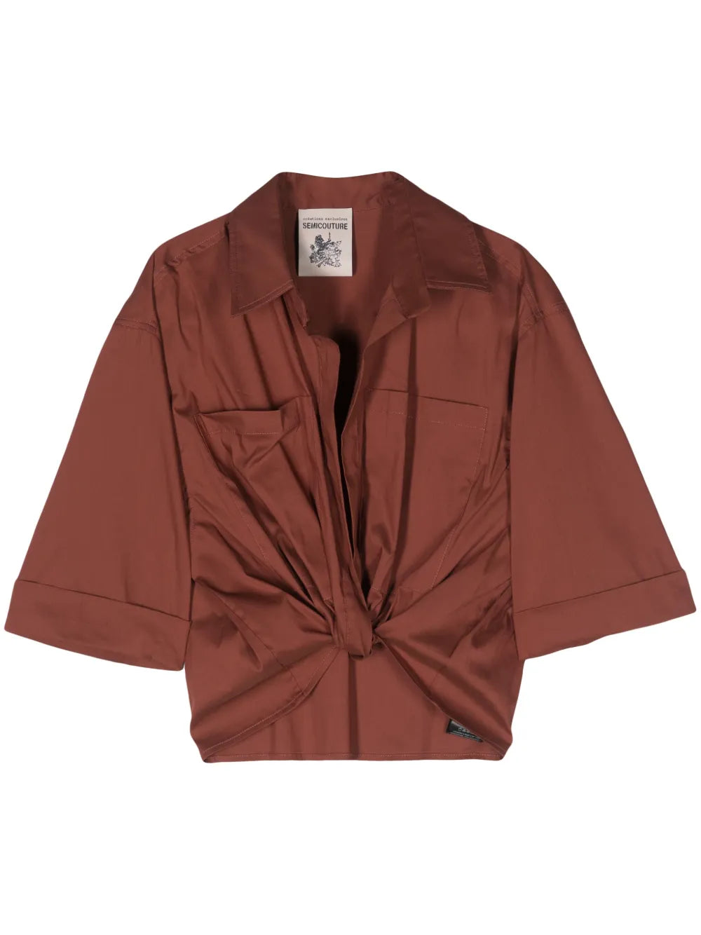 Twisted Cropped Shirt