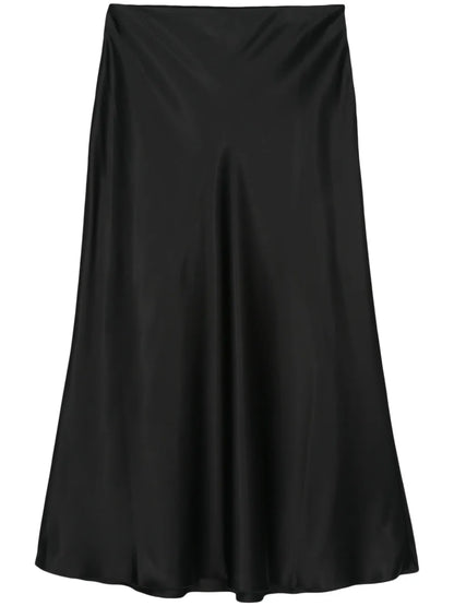 Satin Midi Skirt