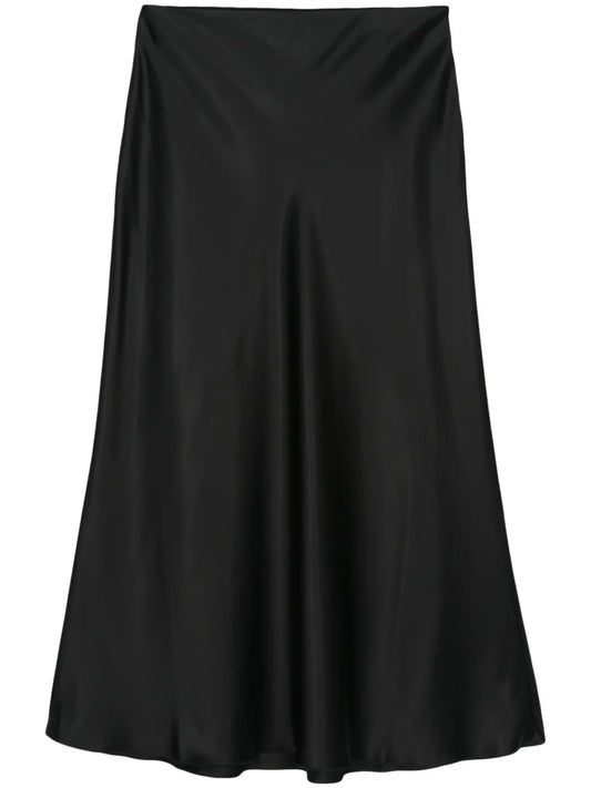 Satin Midi Skirt