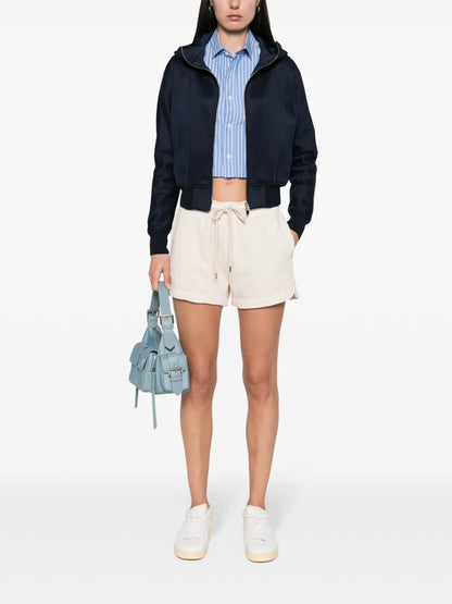 Logo-Print Cotton Shorts