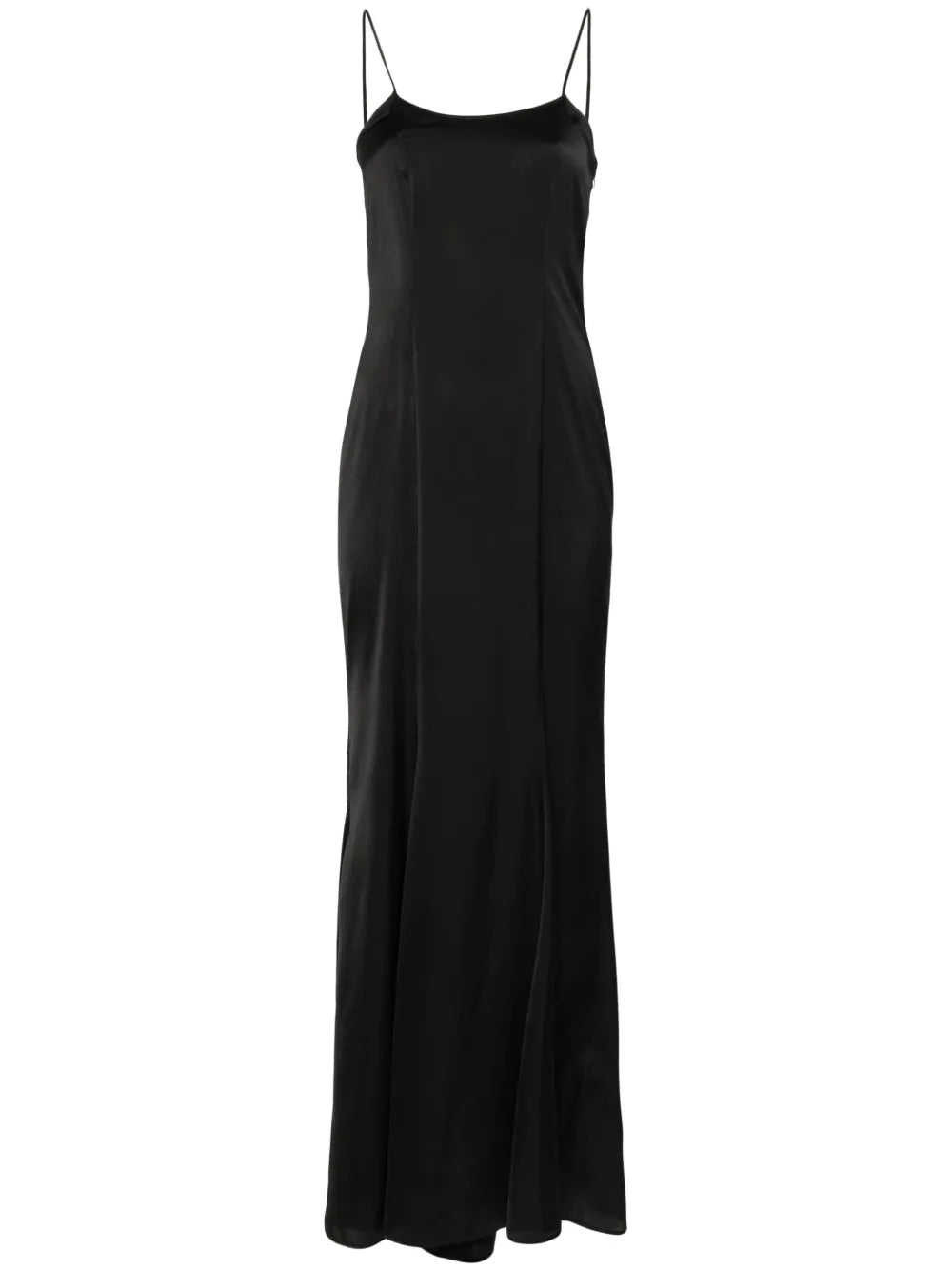 Sleeveless Satin Maxi Dress