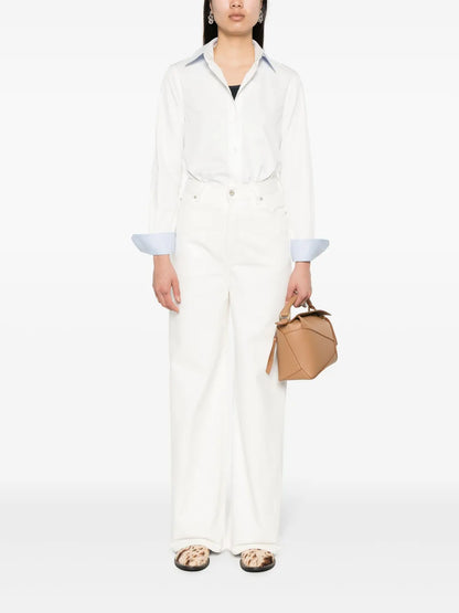 High-Rise Straight-Leg Jeans