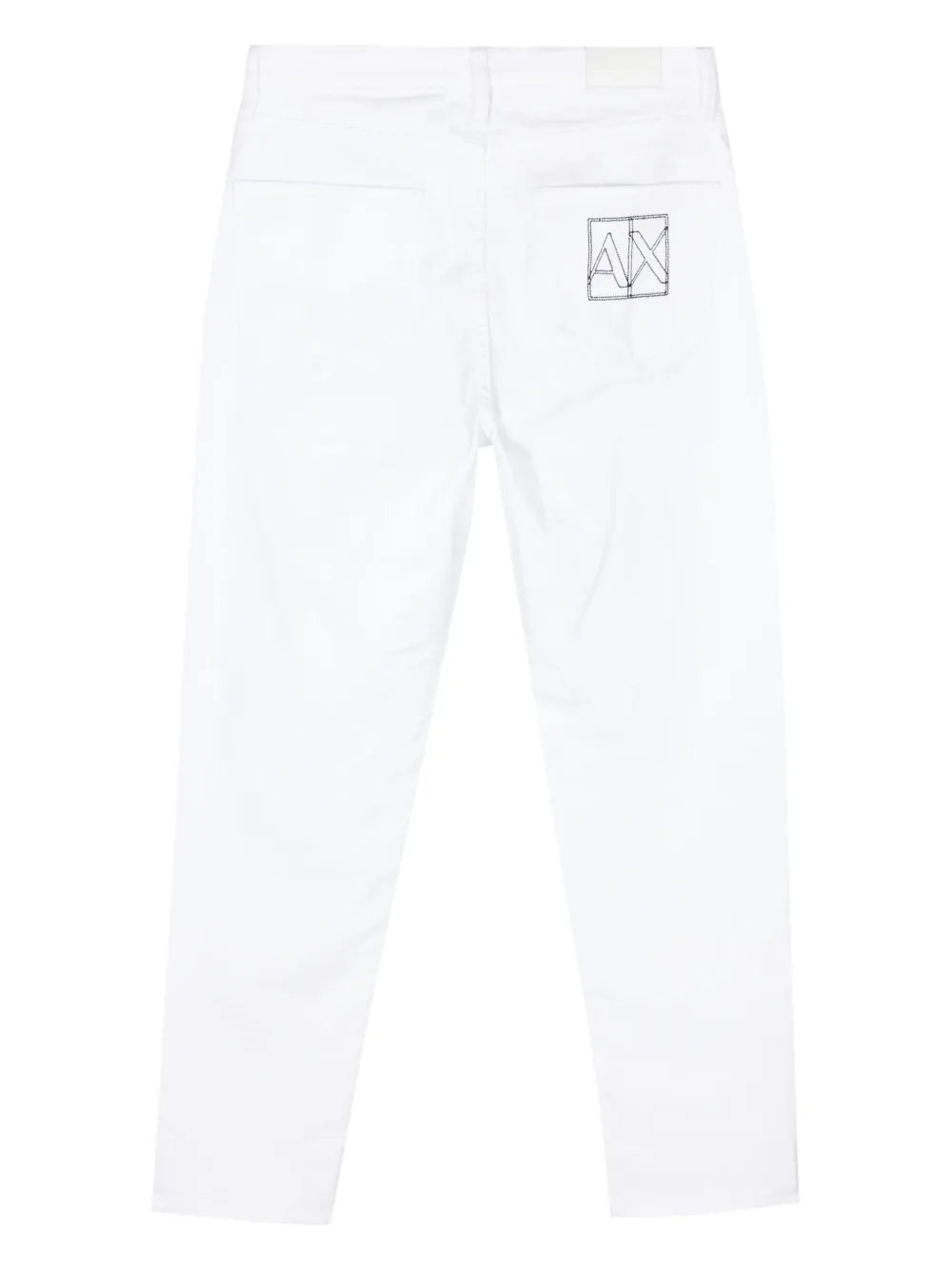 Logo-Embroidered Tapered Jeans