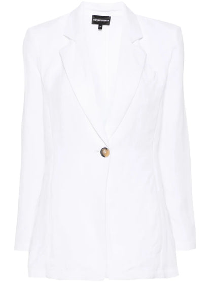 Notch-Lapels Single-Breasted Blazer