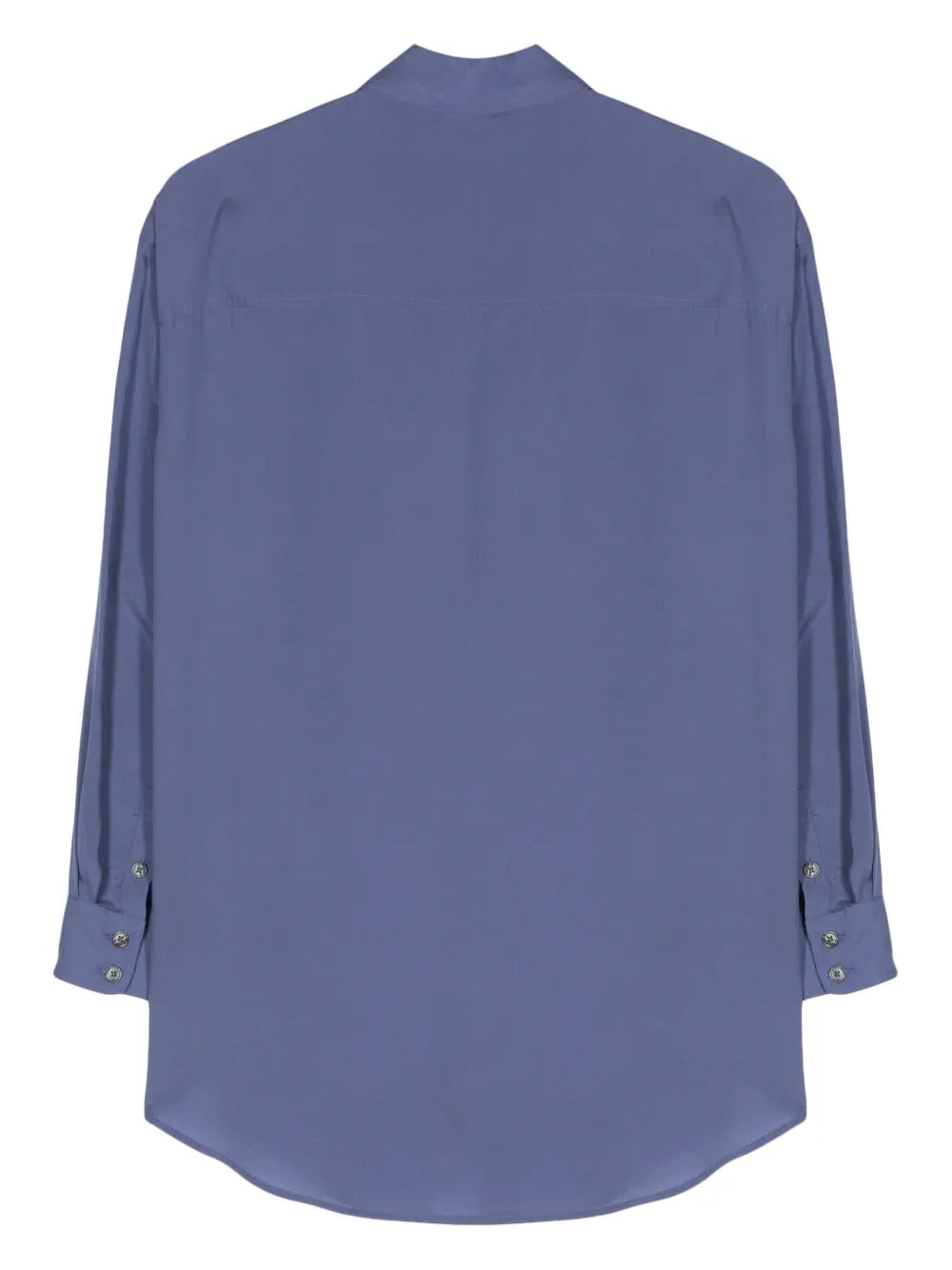 Partial-Fastening Lyocell Shirt