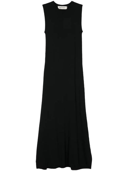 Crew-Neck Maxi Dress