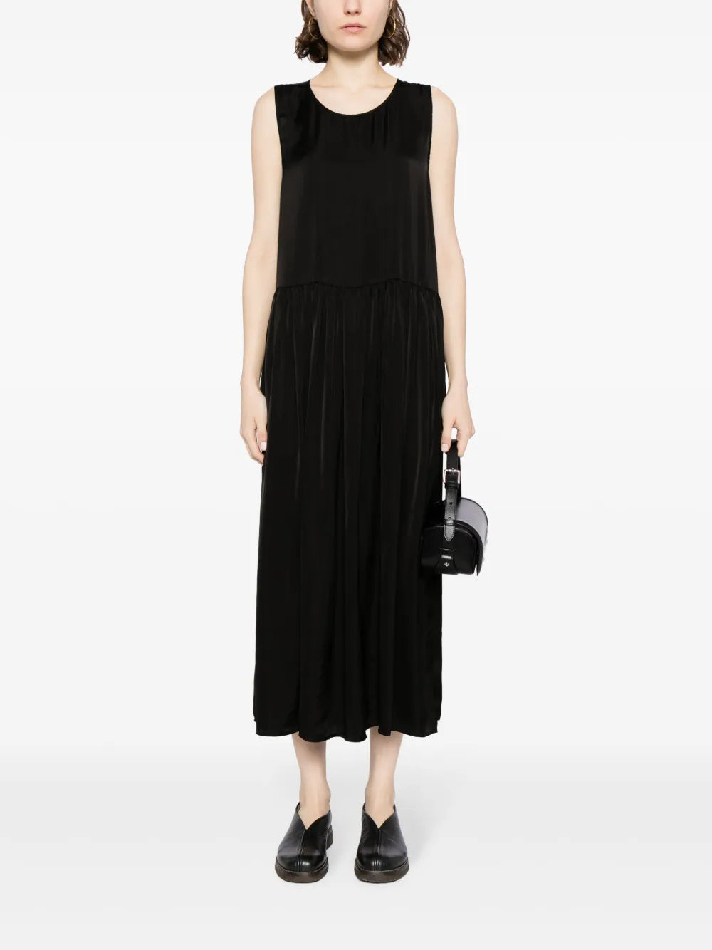 Gathered Flared Dress