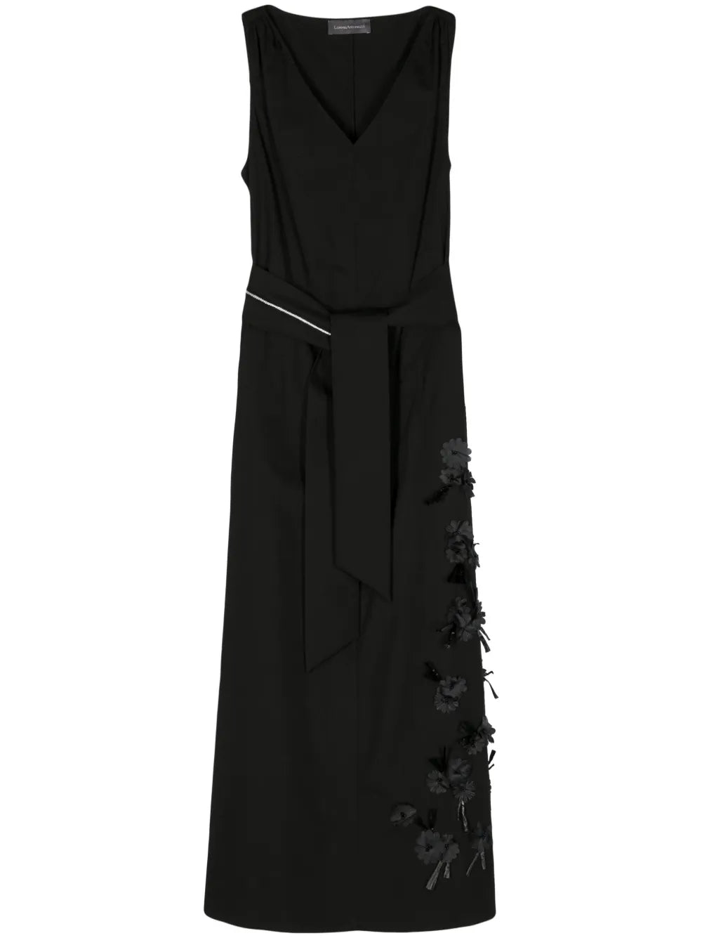 Belted Cotton Midi Dress