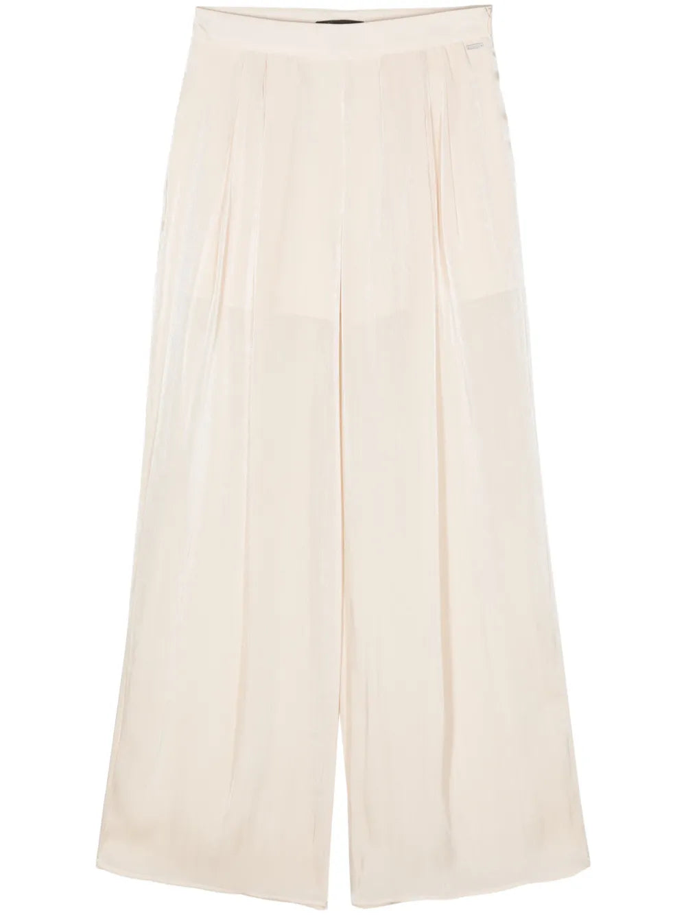 Lamé Sheer Straight Trousers