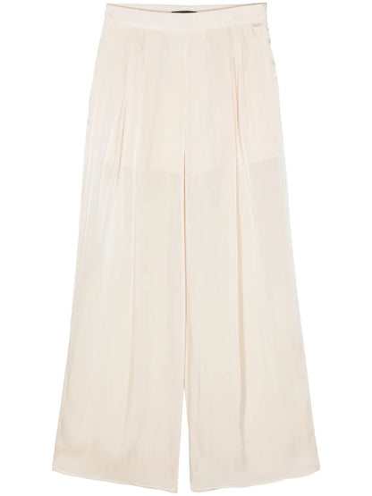 Lamé Sheer Straight Trousers
