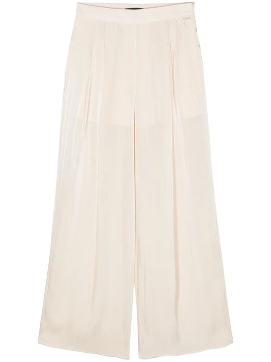 Lamé Sheer Straight Trousers