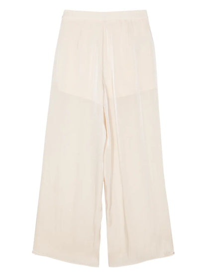 Lamé Sheer Straight Trousers