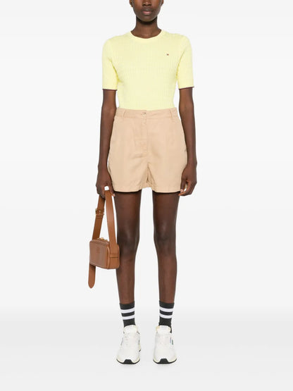 Logo-Embroidered Textured Shorts