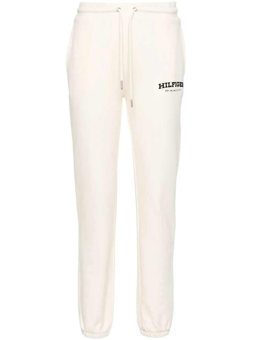 Flocked-Logo Tapered Trousers