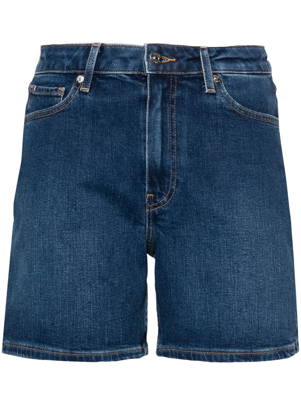 Logo-Embroidered Denim Shorts