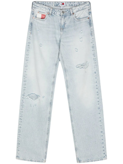 Mid-Rise Straight-Leg Jeans