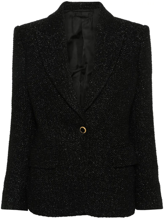 Metallic Tweed Blazer