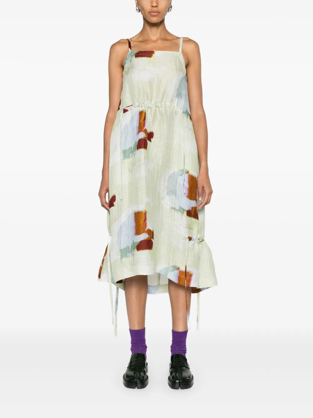 Pick Up Abstract-Print Midi Dress