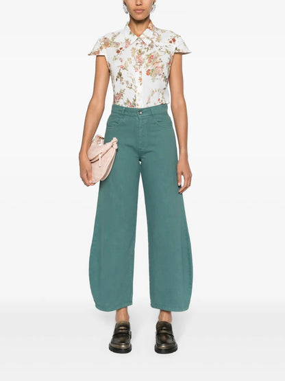 Pipette Mid-Rise Wide-Leg Jeans