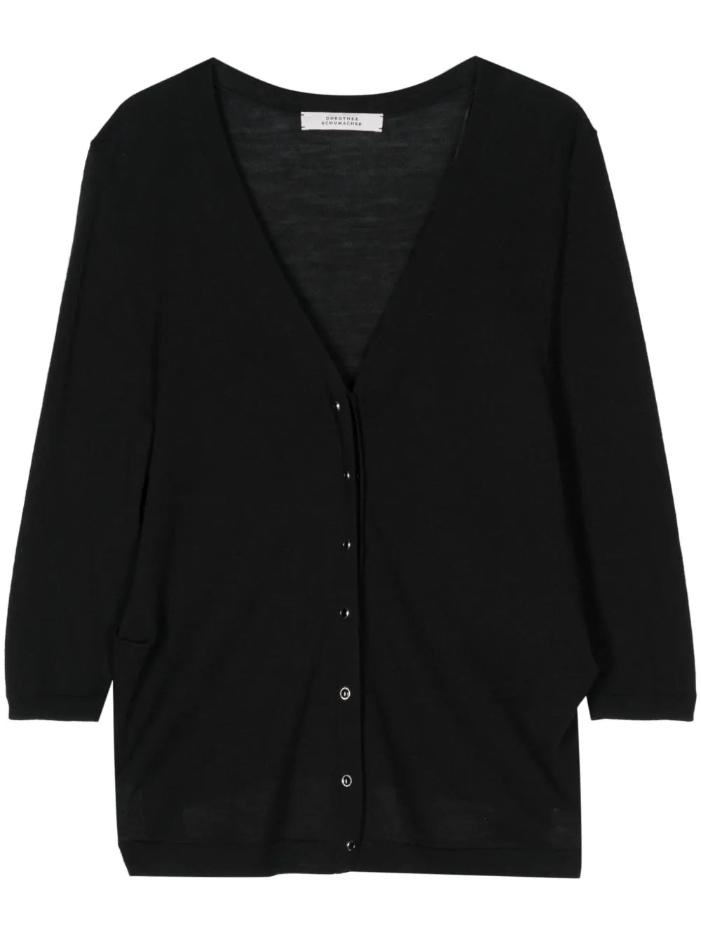 Refined Essentials Fine-Ribbed Cardigan